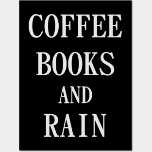 Coffee Books and Rain Posters and Art